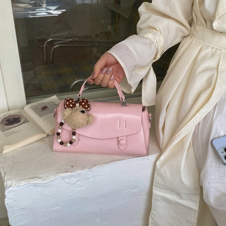 PU Messenger Crossbody Handbag Lunch Box Bag with Zipper